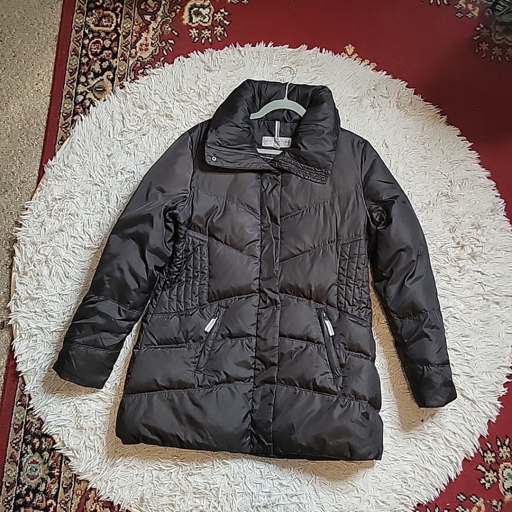 Womens Marc New York Puffer Down Jacket Dark Chocolate Brown Size XL Feather